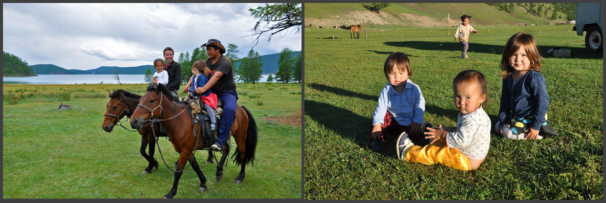 Ganbold's Family of Khongoryn Els & Esee's Family on Khovsgol Lake